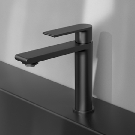 Смеситель для раковины Vincea Vogue VBF-1V1MB черный матовый